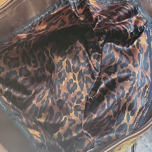 CLEVER CARRIAGE CHEETAH PYTHON TOTE - Picture 10 of 14